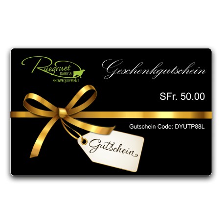 Geschenkgutschein von Ruegruet Shop 